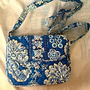 Vera Bradley Square Edge Crossbody in Blue Lagoon